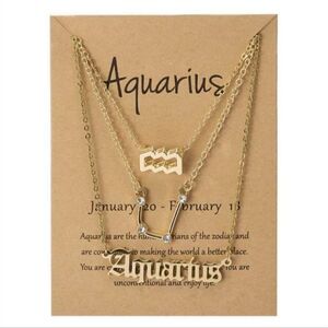 Brand new horoscope Aquarius necklace